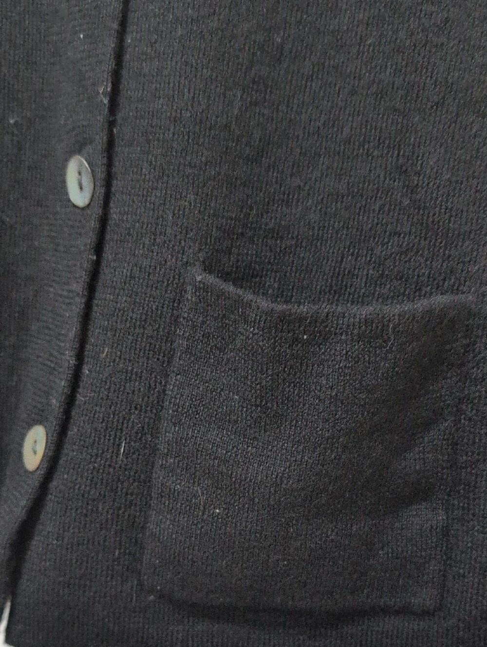 Talbots Black Button-Front Sweater Cardigan - Picture 3 of 10